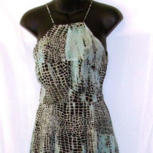 LEMIEUX MULTI COLOR SLEEVELESS MAXI DRESS SIZE SM